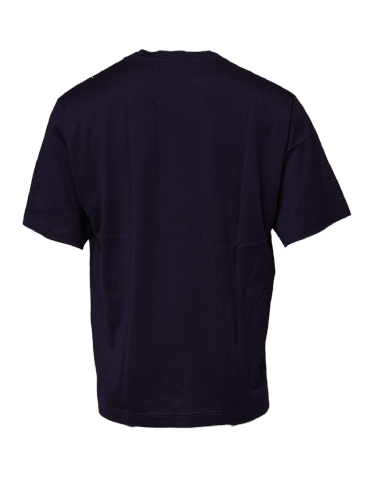 Navy Blue DG Logo Cotton Crew Neck T-shirt