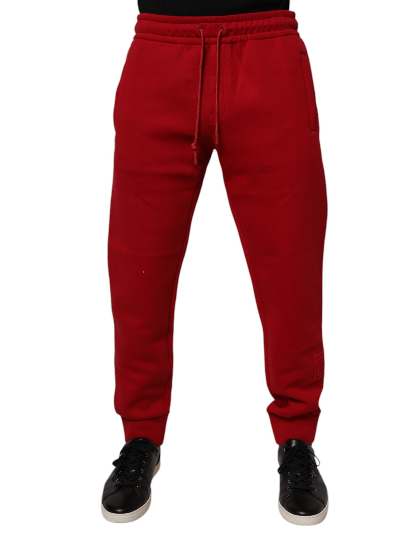 Red Cotton Jogger Jogging Pants