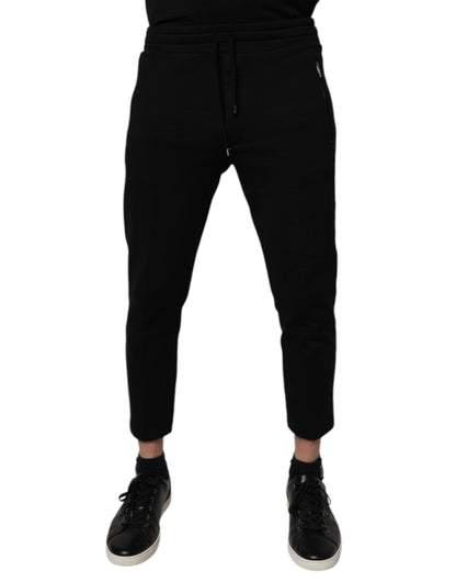 Black Cotton Jogger Jogging Pants