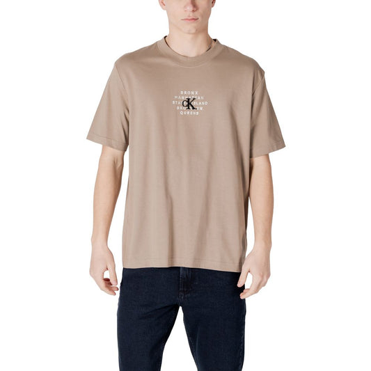 Beige Cotton Rigenerato T-Shirt