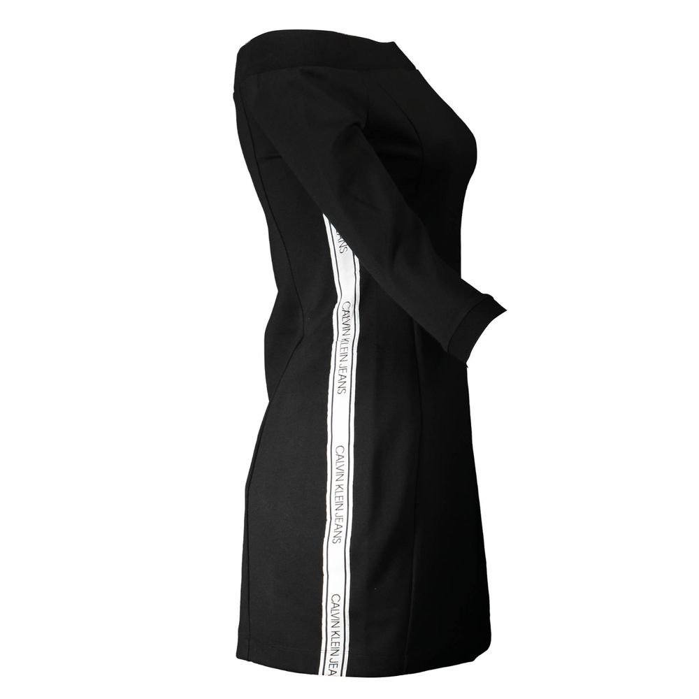 Black Polyester Women Dress