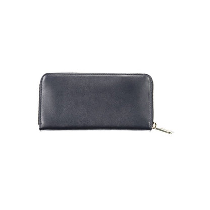 Blue Leather Women Wallet