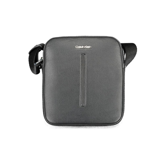 Black Polyester Men Shoulder Bag