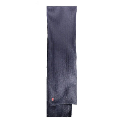 Blue Wool Men Scarf