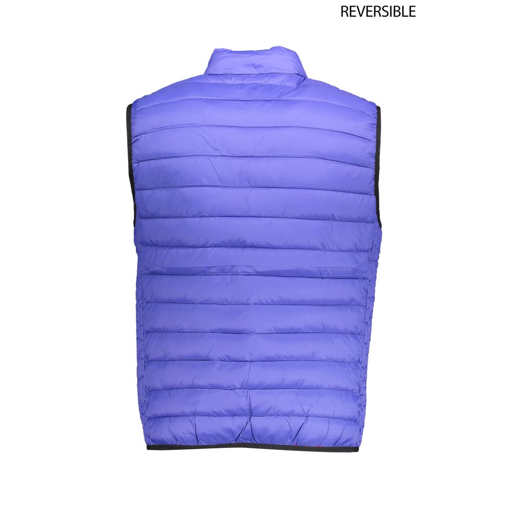 Blue Nylon Men Jacket