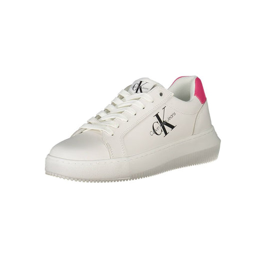 White Leather Women Sneaker