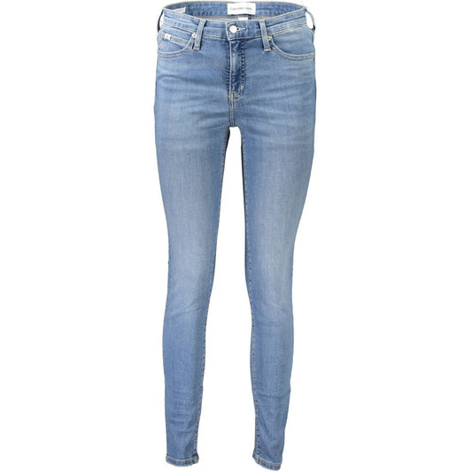 Light Blue Cotton Women Jeans