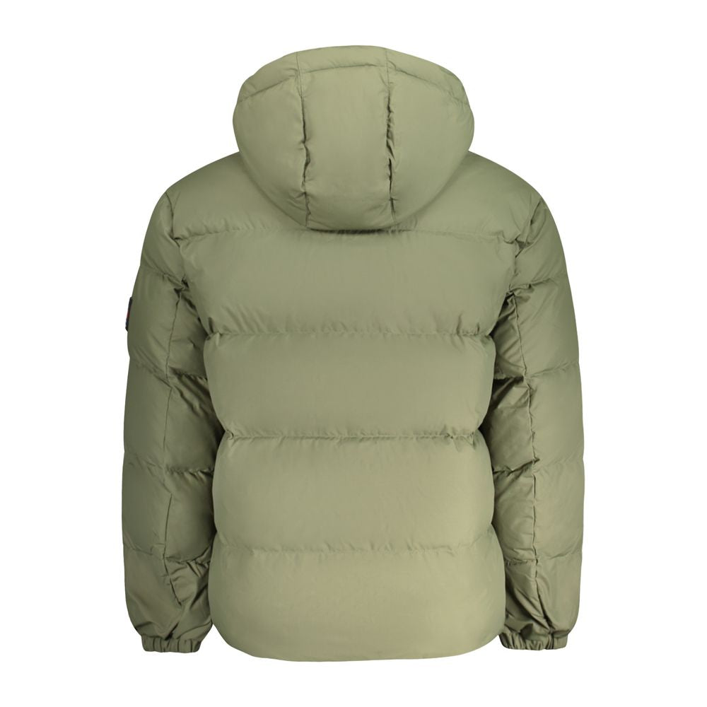 Green Polyester Men Jacket