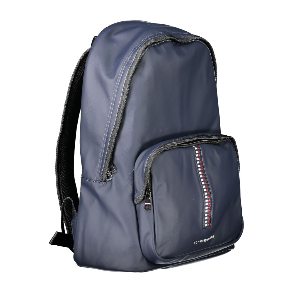 Blue Polyethylene Men Backpack