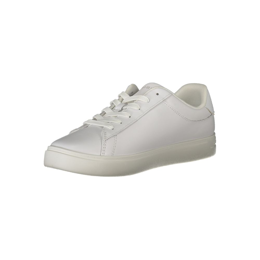 White Polyethylene Women Sneaker