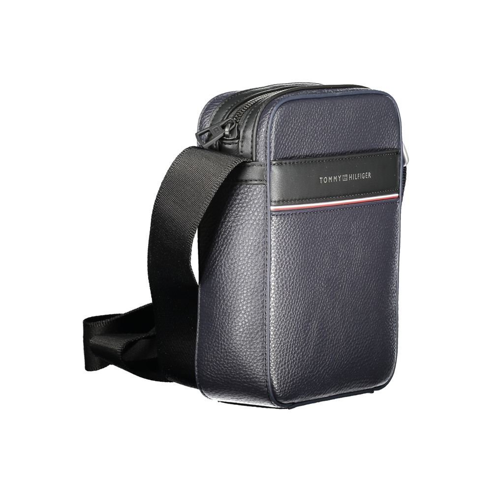 Blue Polyethylene Men Shoulder Bag