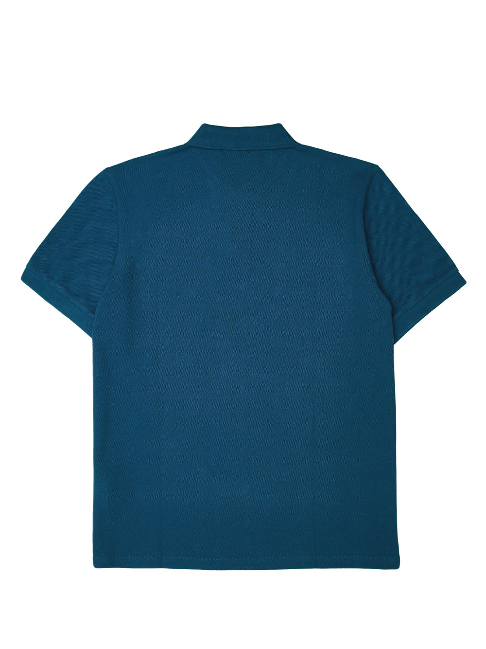 Deep Teal Blue Cotton Collared Polo Shirt