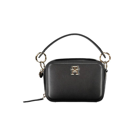 Black Polyethylene Women Handbag