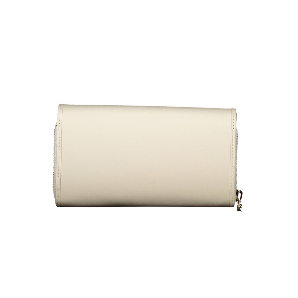 White Polyethylene Women Wallet