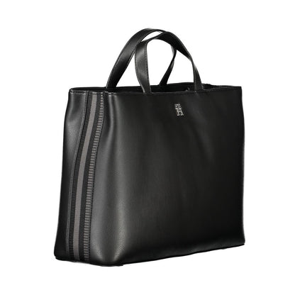 Black Polyester Handbag