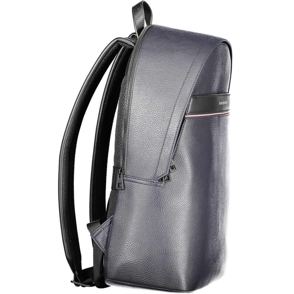 Blue Polyethylene Men Backpack