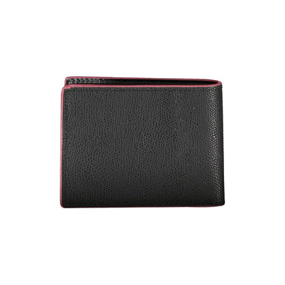 Elegant Leather Bifold Wallet with Contrast Accents