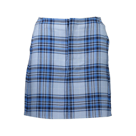 Light Blue Cotton Women Skirt