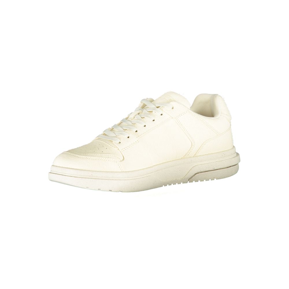 White Polyester Sneaker