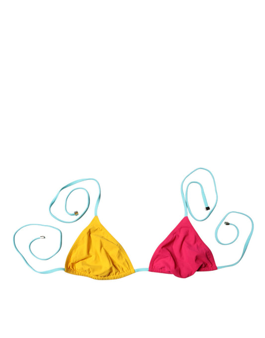 Multicolor Halter Beachwear Bikini Top Swimwear