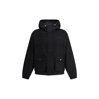 Black Cotton Shell Jacket