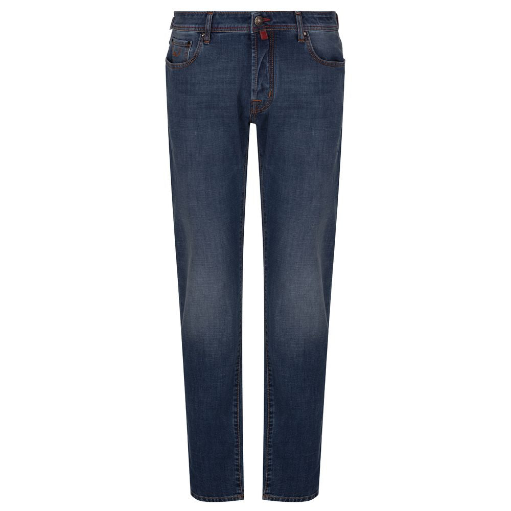 Blue Cotton Men's Jeans