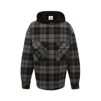 Gray Cotton Men's Jacket