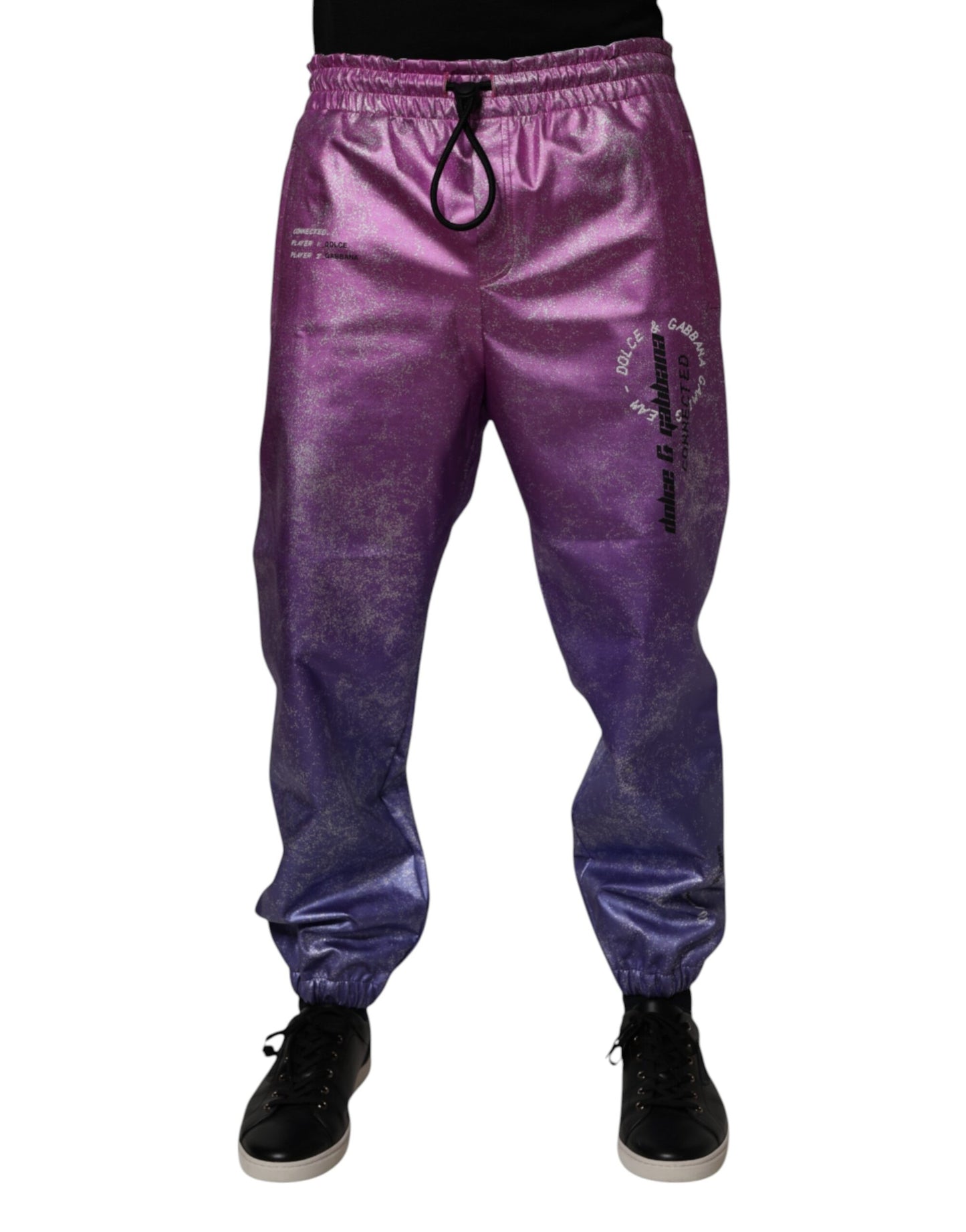 Pink Purple Two Tone Jogger Sweatpants Pants