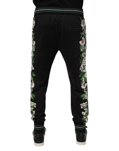 Black Floral King Men Jogger Sweatpants Pants