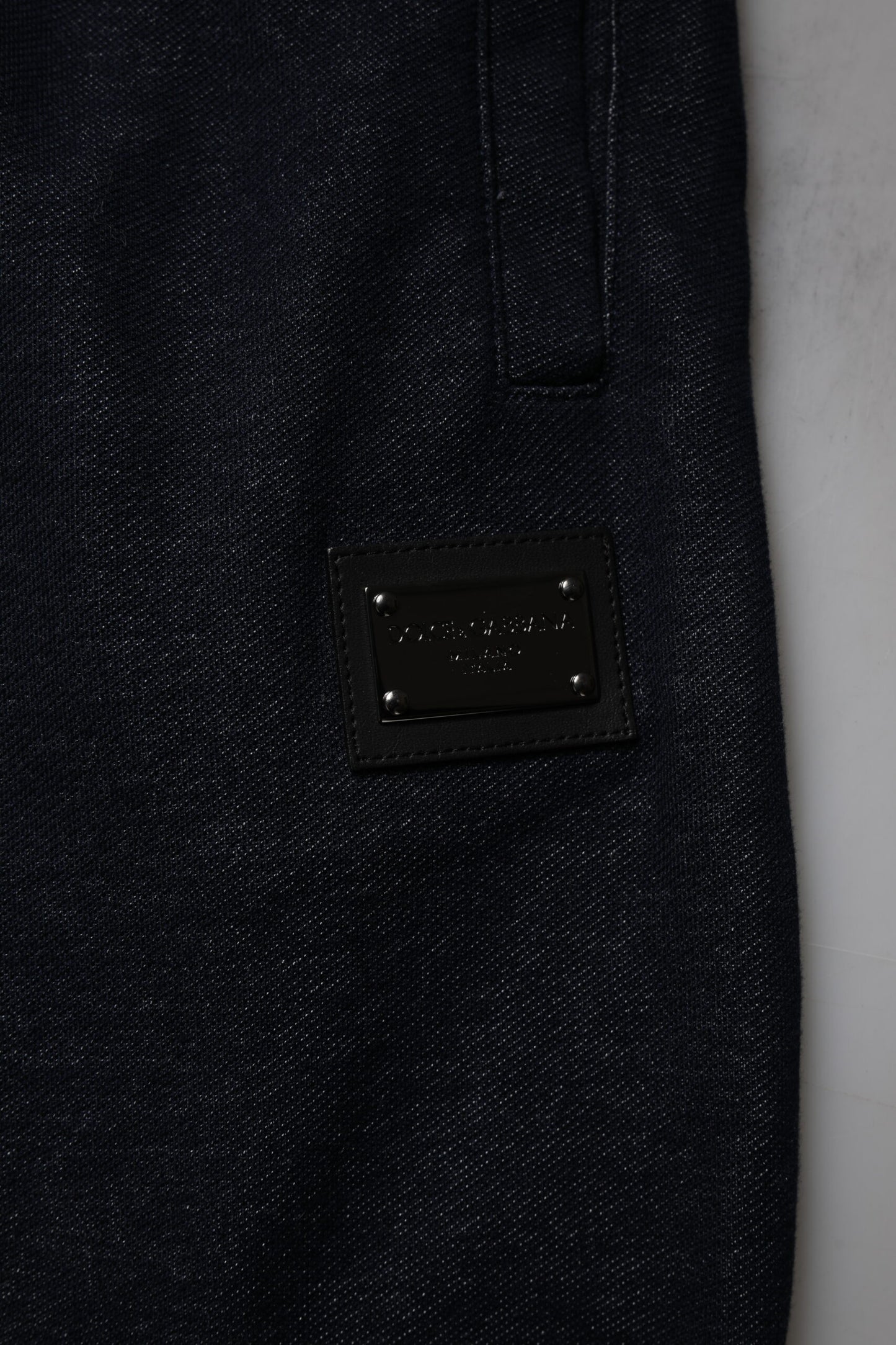 Black Jacquard Cotton Jogger Sweatpants Pants