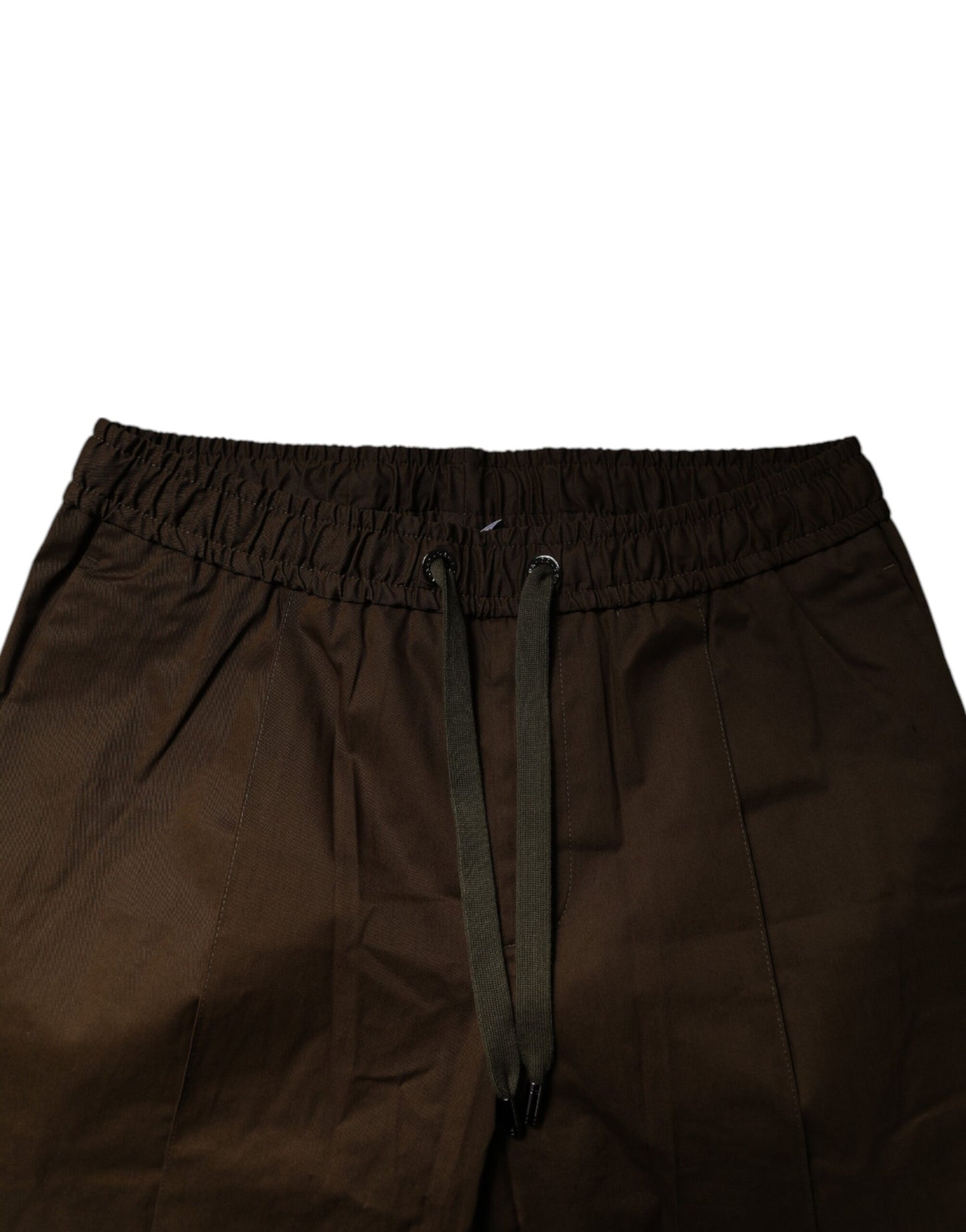 Brown Cotton Stretch Jogger Sweatpants Pants