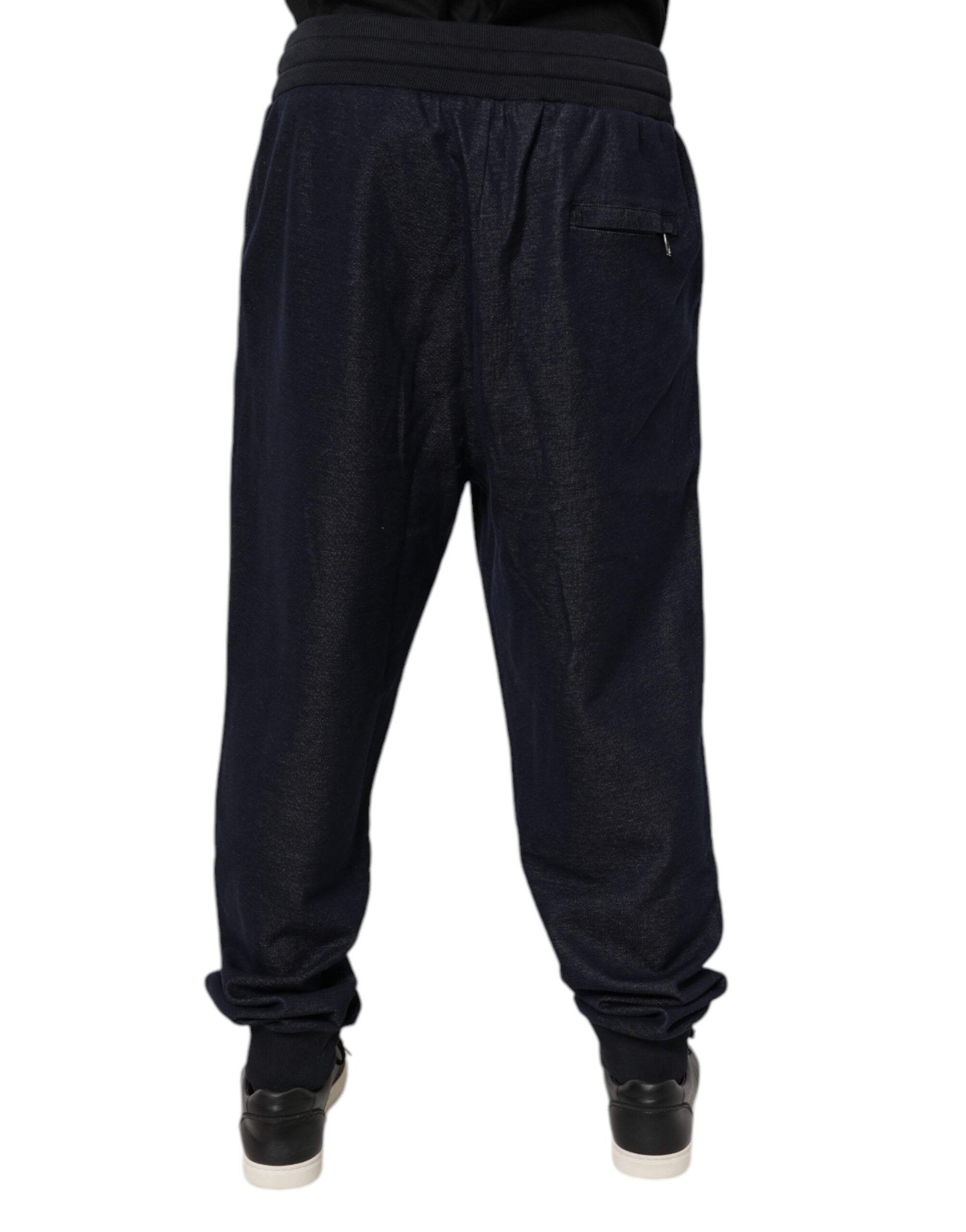 Black Jacquard Jogger Men Sweatpants Pants