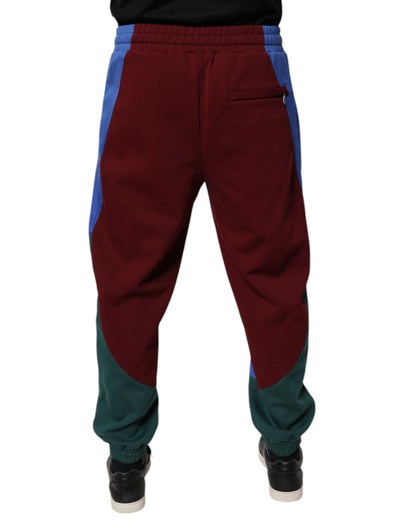 Multicolor Cotton Men Jogger Sweatpants Pants