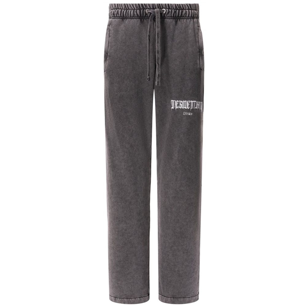 Gray Cotton Men Trouser