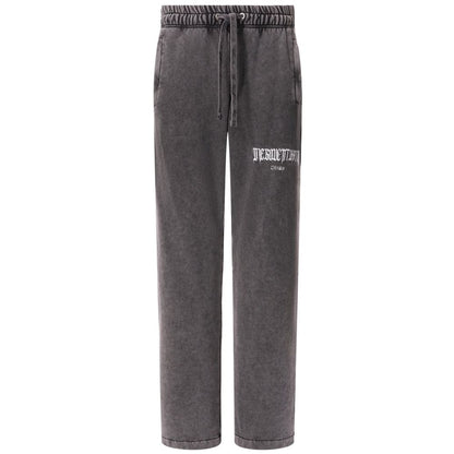 Gray Cotton Men Trouser