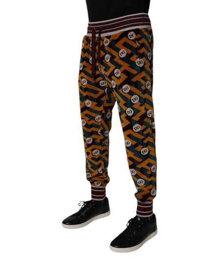 Multicolor Logo Monogram Jogger Sweatpants Pants