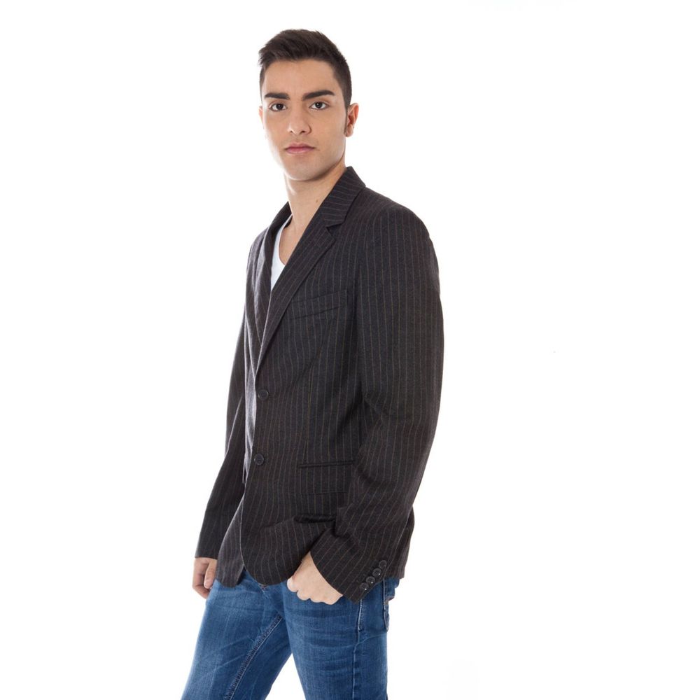 Gray Wool Mens Jacket
