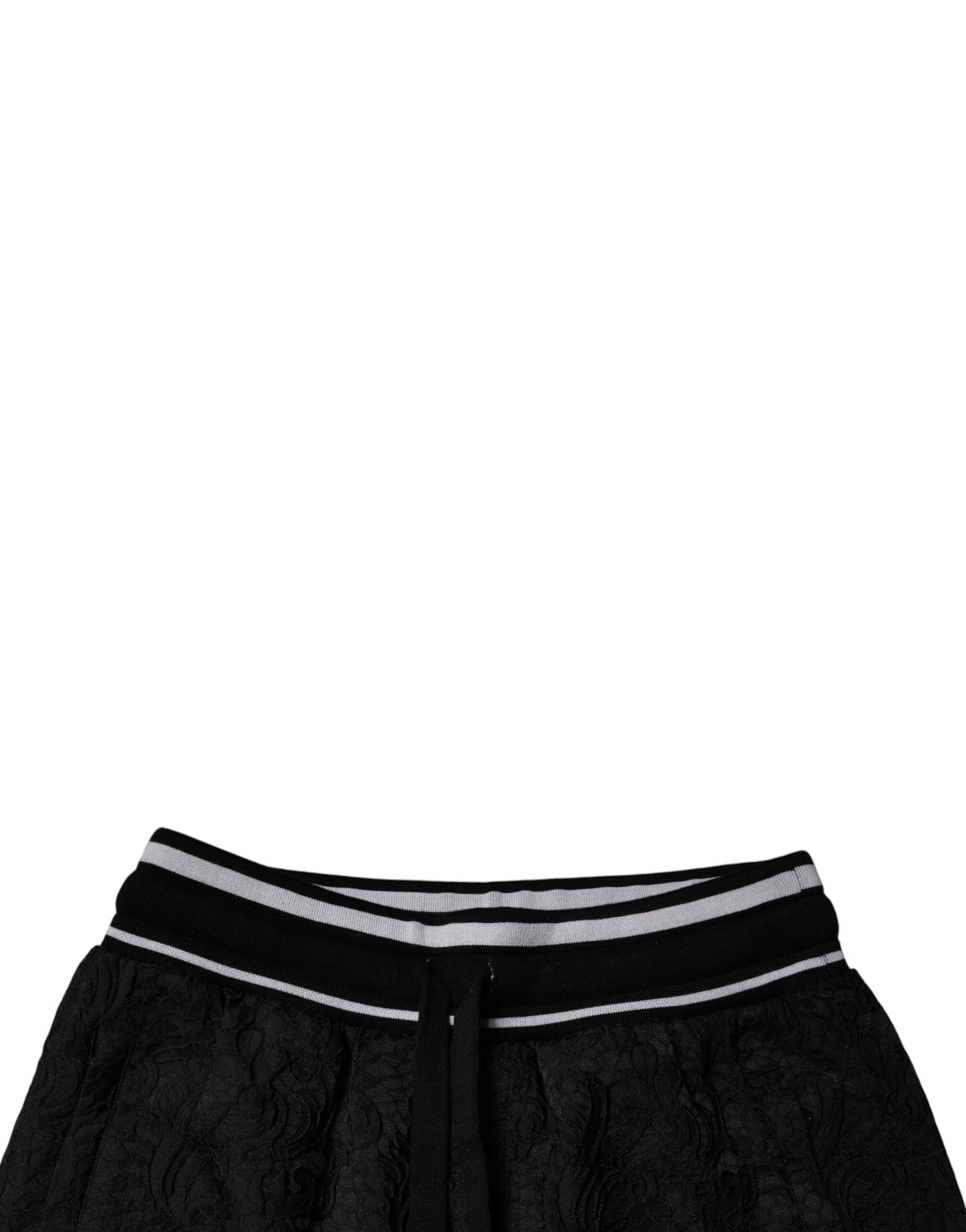 Black Mid Waist Jogger Men Sweatpants Pants