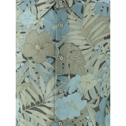 Blue Lyocell Pattern Shirt