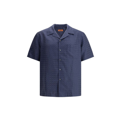 Bowling Shirt with shiny ZigZag pattern