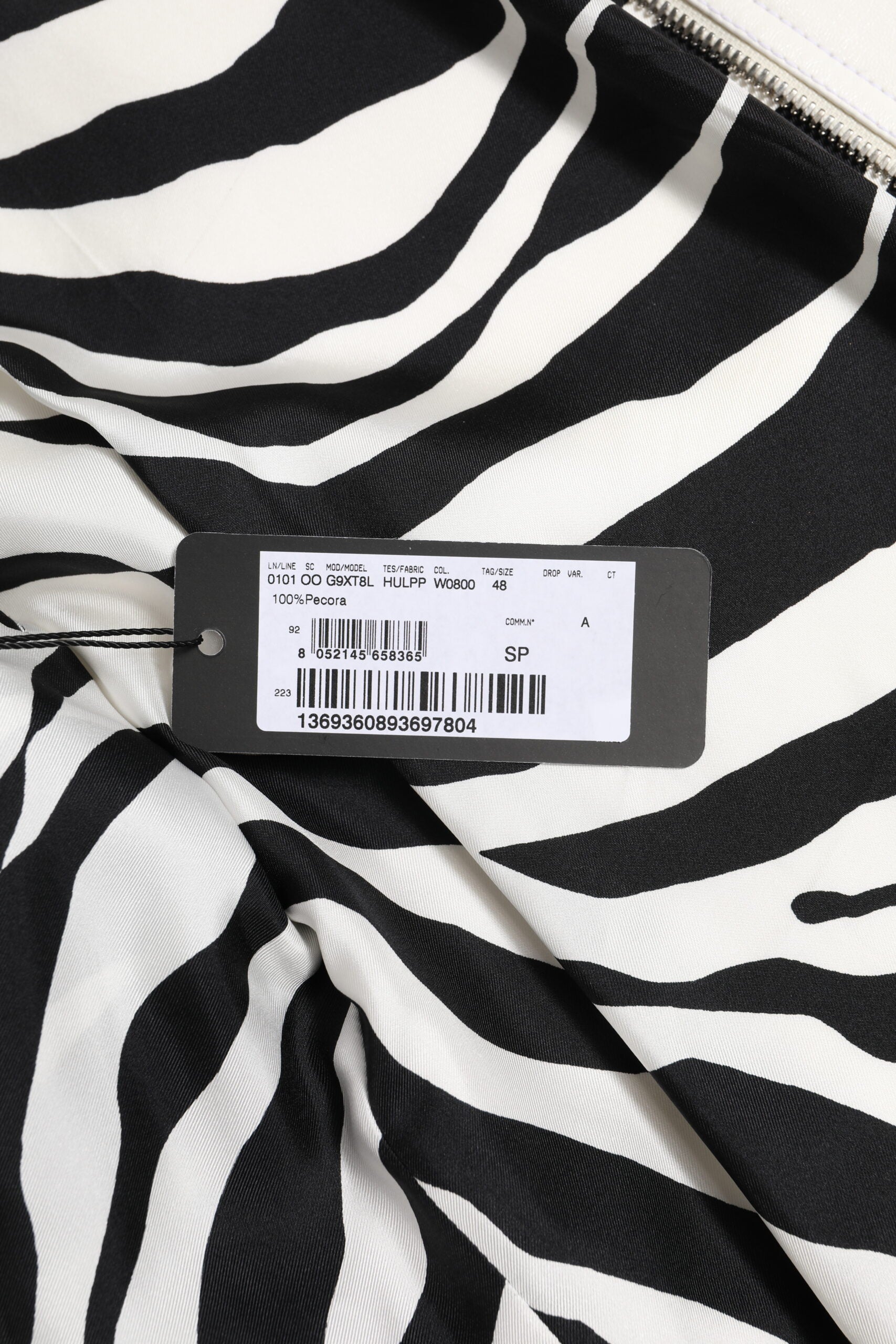 White Collared Full Zip Biker Coat Jacket