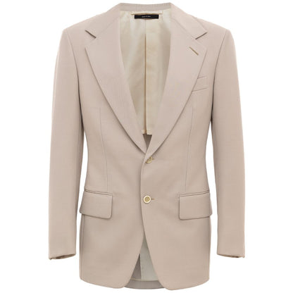 Beige Wool Blazer
