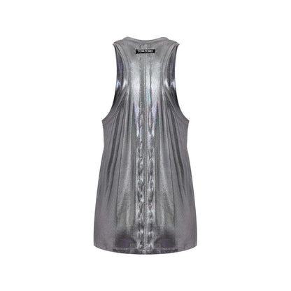 Gray Viscose Tank Tops