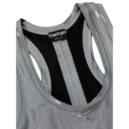Gray Viscose Tank Tops