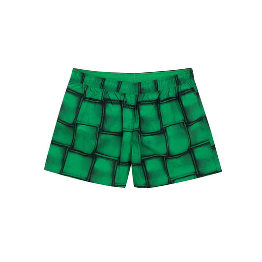 Green Polyamide Swim Short