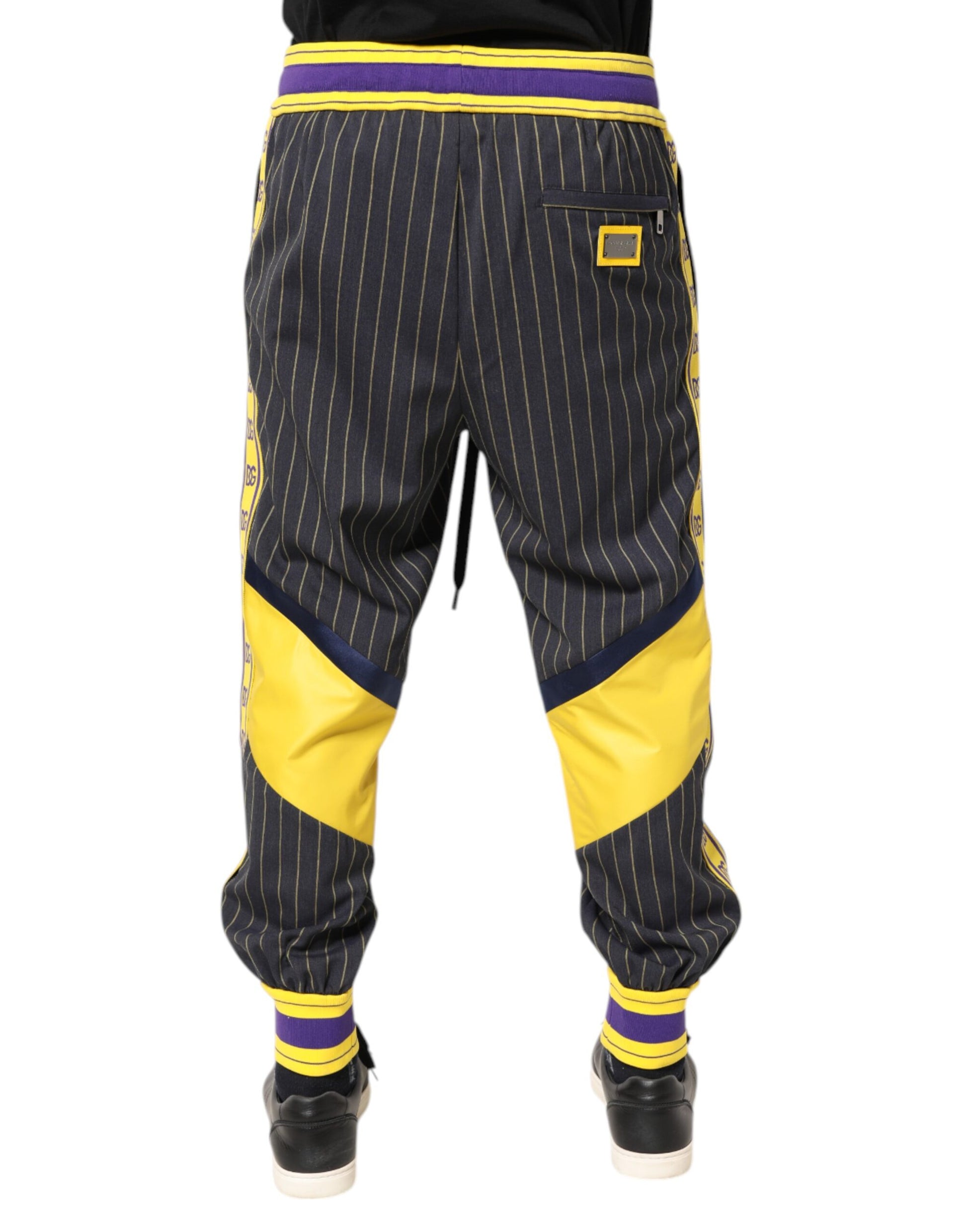 Multicolor Cotton Men Jogger Pants