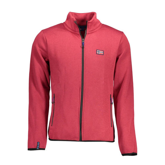 Red Cotton Men Sweater