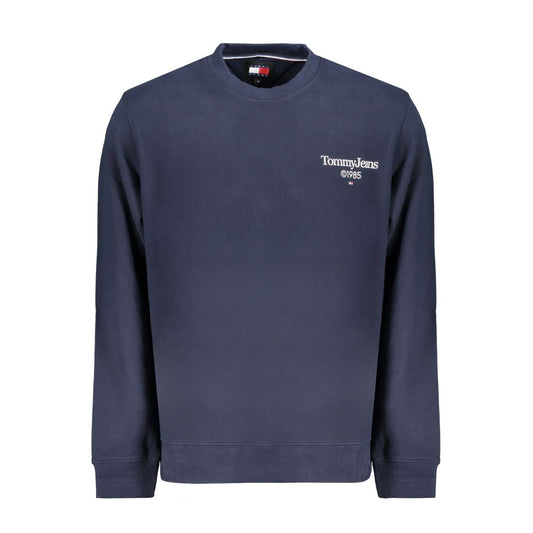 Blue Cotton Men Sweater