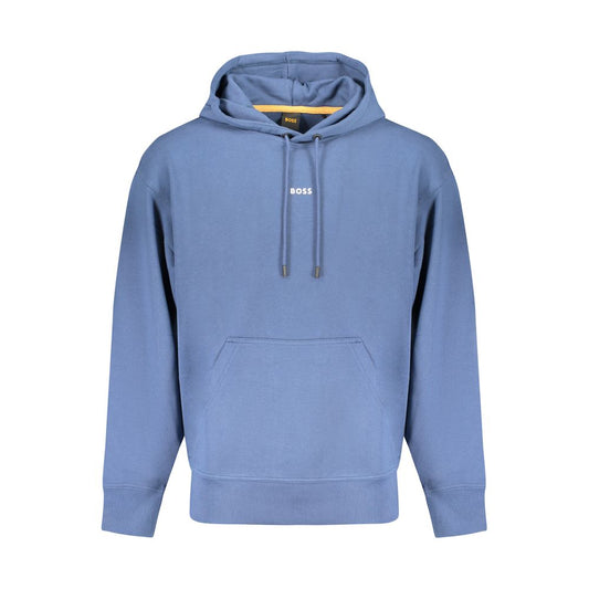 Blue Cotton Men Sweater