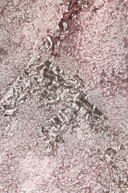 Pink Jacquard Sleeveless Sheath Mini Dress